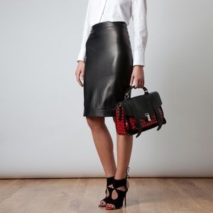 Valerie Stevens Lambskin Skirt